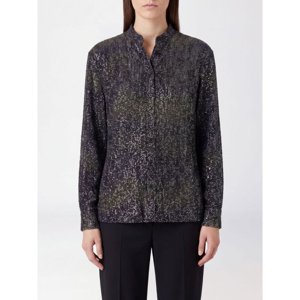 Missoni Women Missoni Shirt With Mandarin Collar Fully Embroidered With Sequins